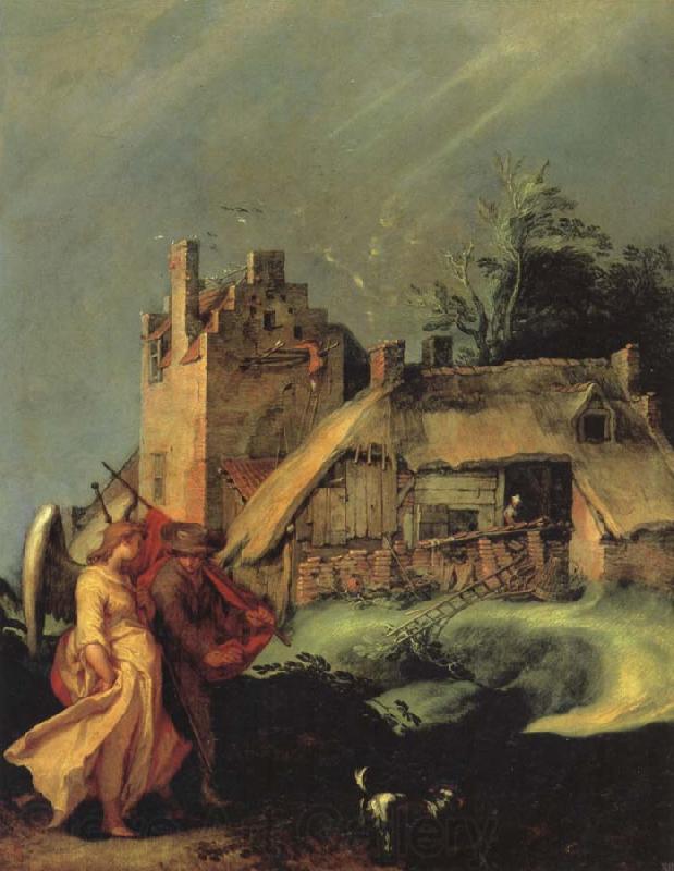 BLOEMAERT, Abraham Landscape with Tobias and the Angel